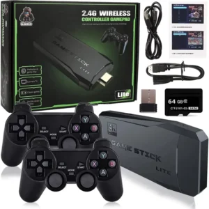 64G Built-in 20000 Games Stick 2 Wireless controller gamepad 4K HD Video game Console